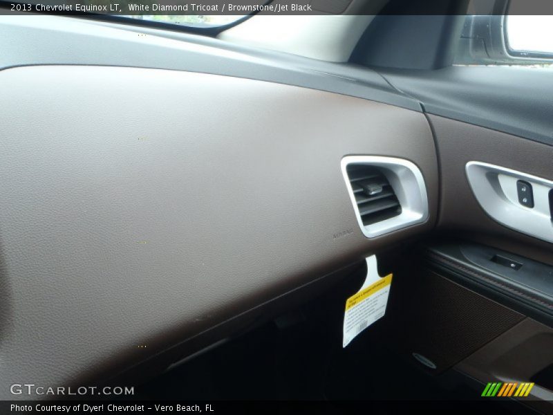 White Diamond Tricoat / Brownstone/Jet Black 2013 Chevrolet Equinox LT