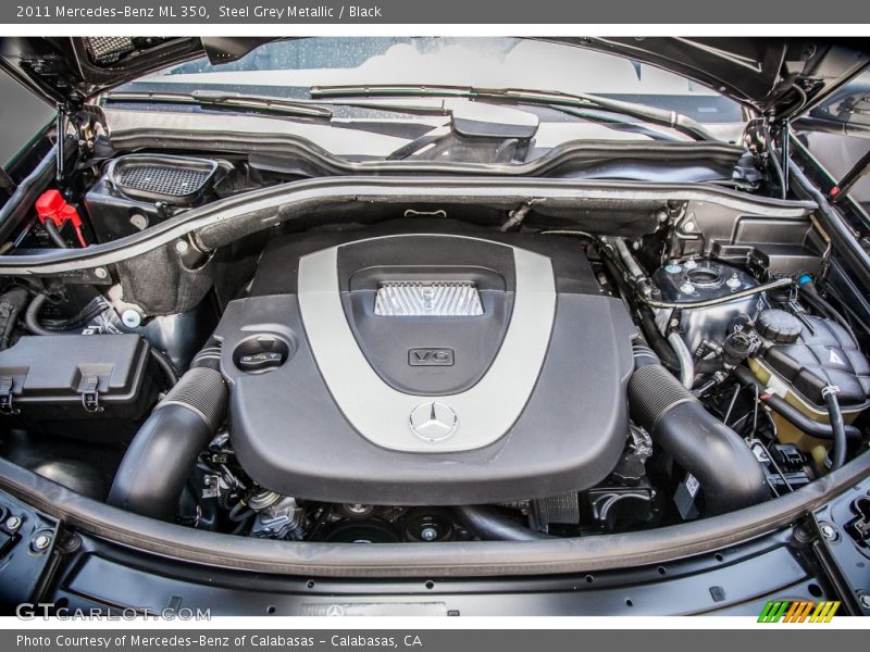 Steel Grey Metallic / Black 2011 Mercedes-Benz ML 350