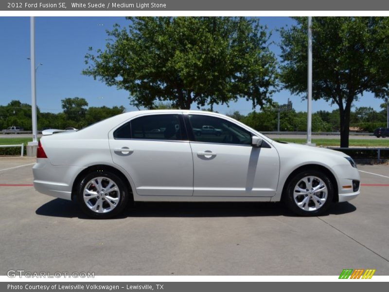 White Suede / Medium Light Stone 2012 Ford Fusion SE