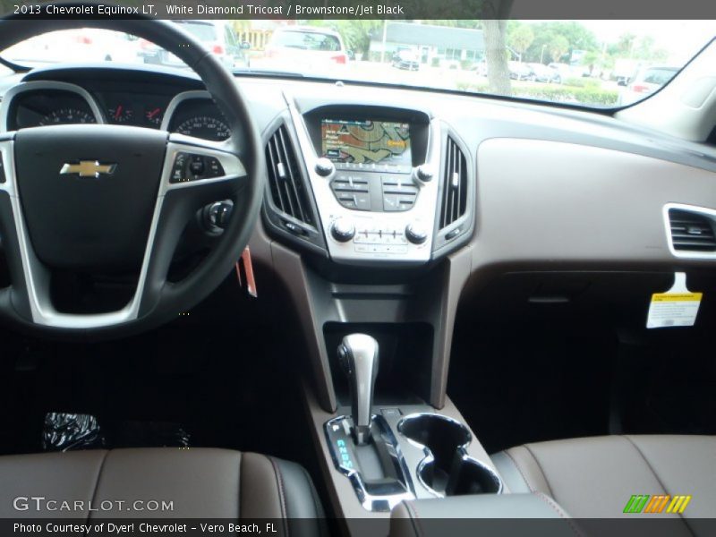 White Diamond Tricoat / Brownstone/Jet Black 2013 Chevrolet Equinox LT
