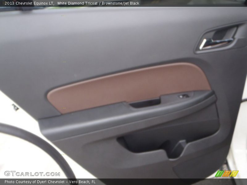 White Diamond Tricoat / Brownstone/Jet Black 2013 Chevrolet Equinox LT