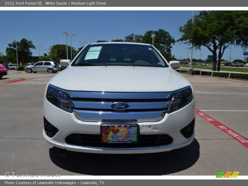 White Suede / Medium Light Stone 2012 Ford Fusion SE