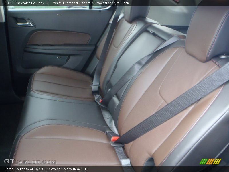 White Diamond Tricoat / Brownstone/Jet Black 2013 Chevrolet Equinox LT