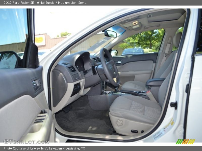 White Suede / Medium Light Stone 2012 Ford Fusion SE