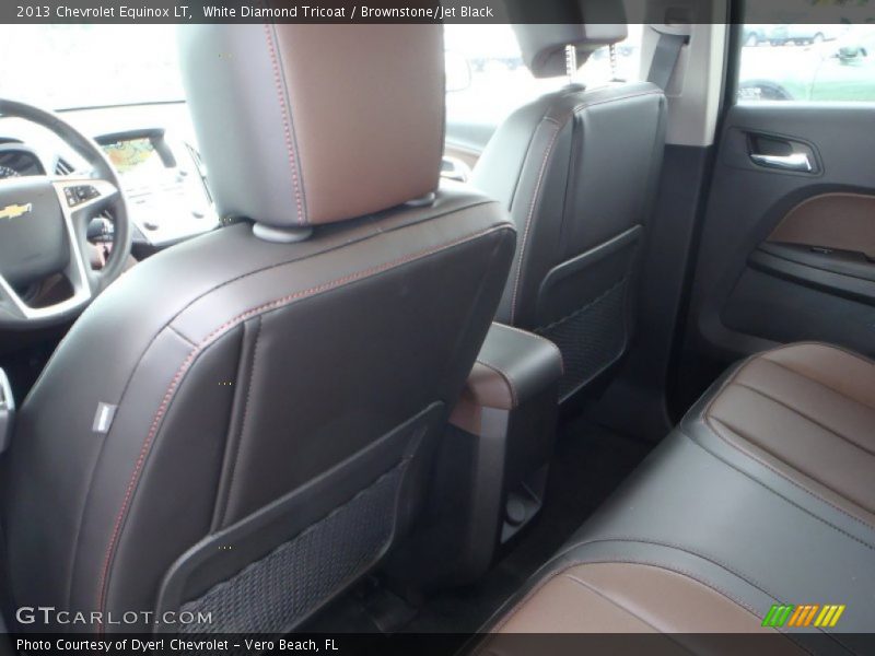 White Diamond Tricoat / Brownstone/Jet Black 2013 Chevrolet Equinox LT