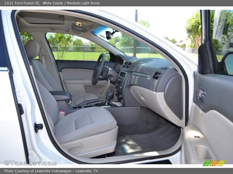 White Suede / Medium Light Stone 2012 Ford Fusion SE