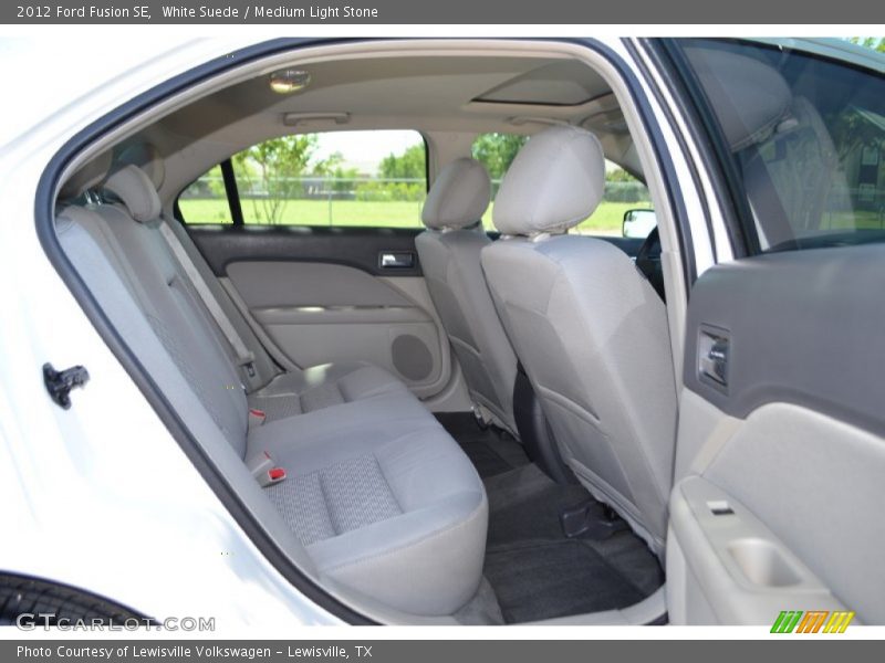 White Suede / Medium Light Stone 2012 Ford Fusion SE