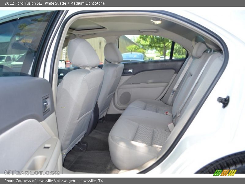 White Suede / Medium Light Stone 2012 Ford Fusion SE
