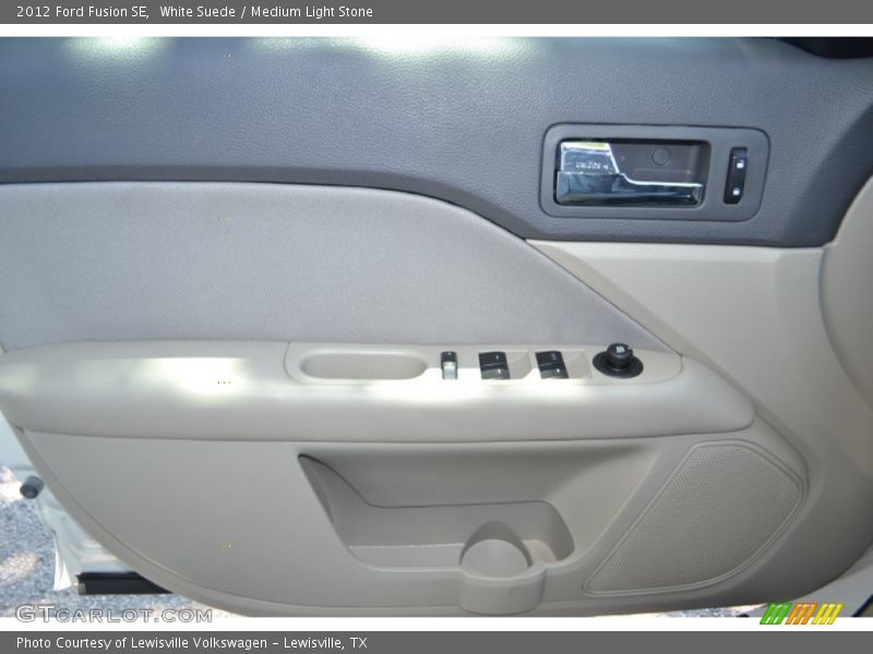 White Suede / Medium Light Stone 2012 Ford Fusion SE