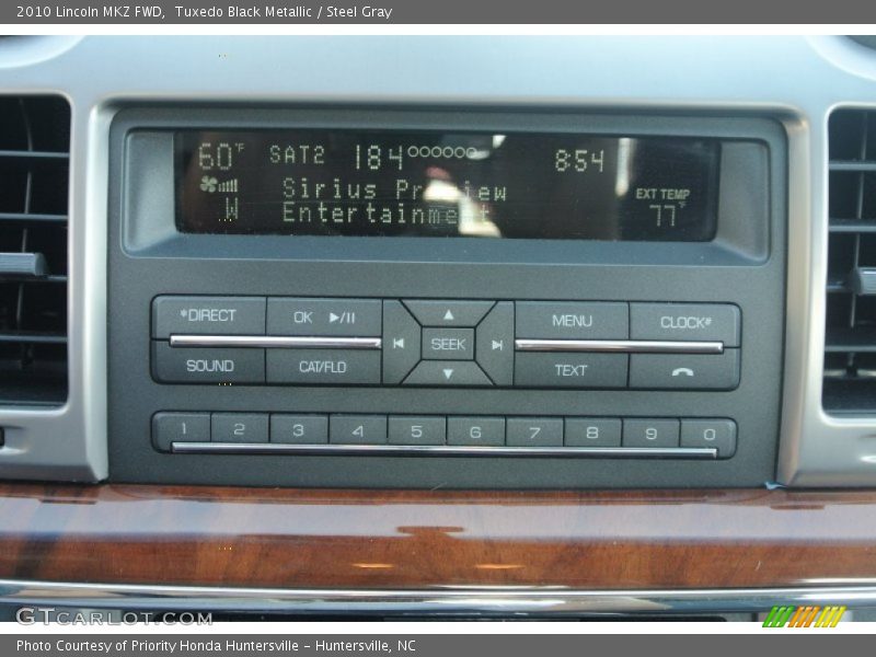 Tuxedo Black Metallic / Steel Gray 2010 Lincoln MKZ FWD