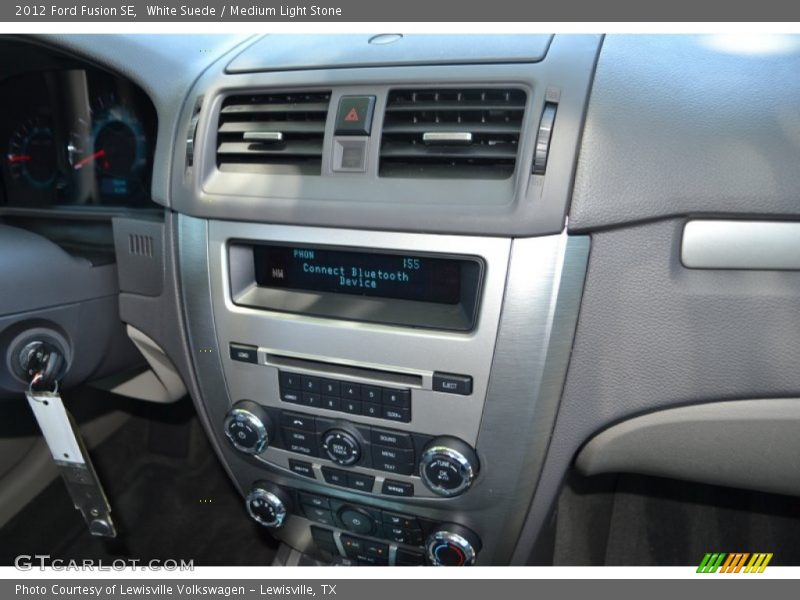 White Suede / Medium Light Stone 2012 Ford Fusion SE