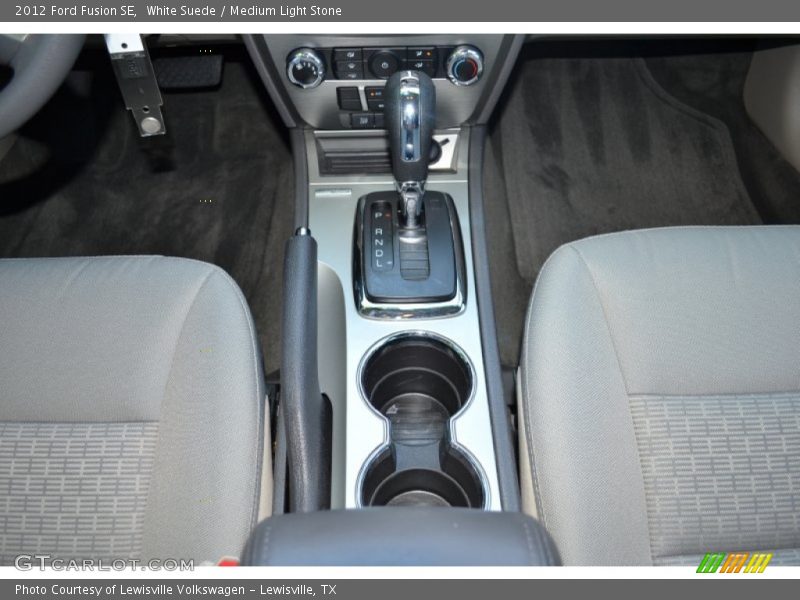 White Suede / Medium Light Stone 2012 Ford Fusion SE