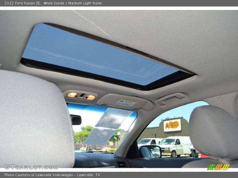 White Suede / Medium Light Stone 2012 Ford Fusion SE
