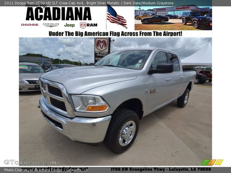 Bright Silver Metallic / Dark Slate/Medium Graystone 2011 Dodge Ram 2500 HD SLT Crew Cab 4x4