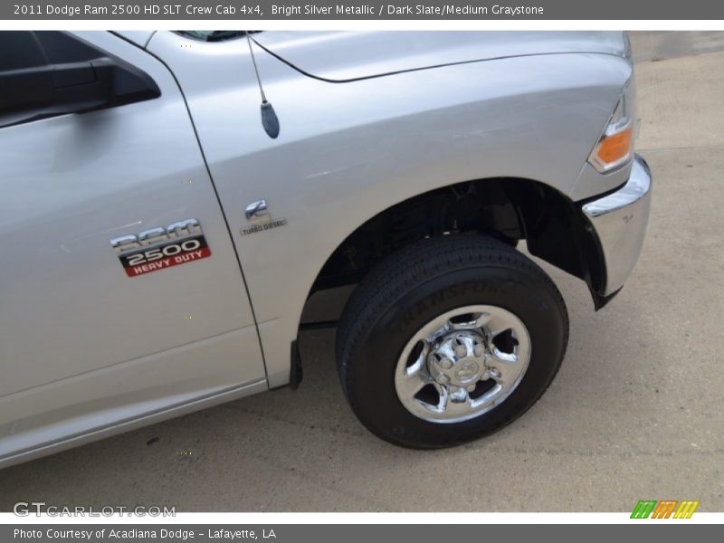 Bright Silver Metallic / Dark Slate/Medium Graystone 2011 Dodge Ram 2500 HD SLT Crew Cab 4x4