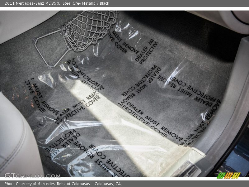 Steel Grey Metallic / Black 2011 Mercedes-Benz ML 350