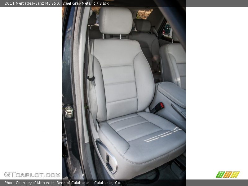 Steel Grey Metallic / Black 2011 Mercedes-Benz ML 350