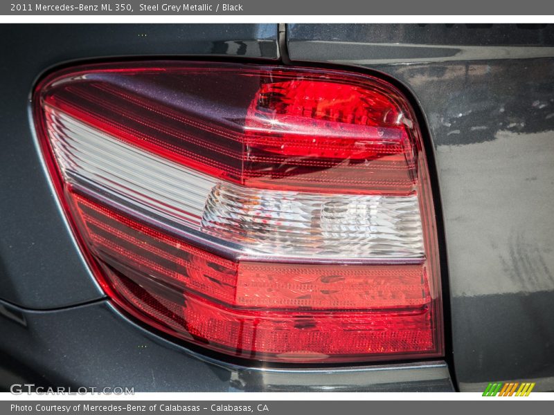 Steel Grey Metallic / Black 2011 Mercedes-Benz ML 350