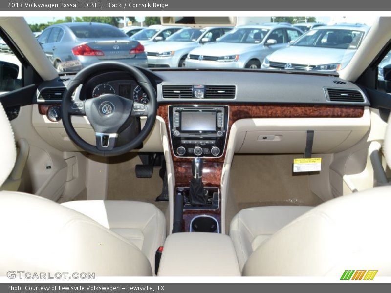 Black / Cornsilk Beige 2013 Volkswagen Passat TDI SEL