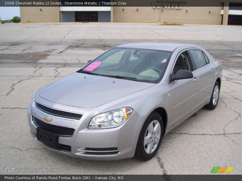 Silverstone Metallic / Titanium Gray 2008 Chevrolet Malibu LS Sedan