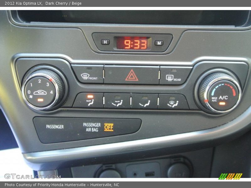 Dark Cherry / Beige 2012 Kia Optima LX