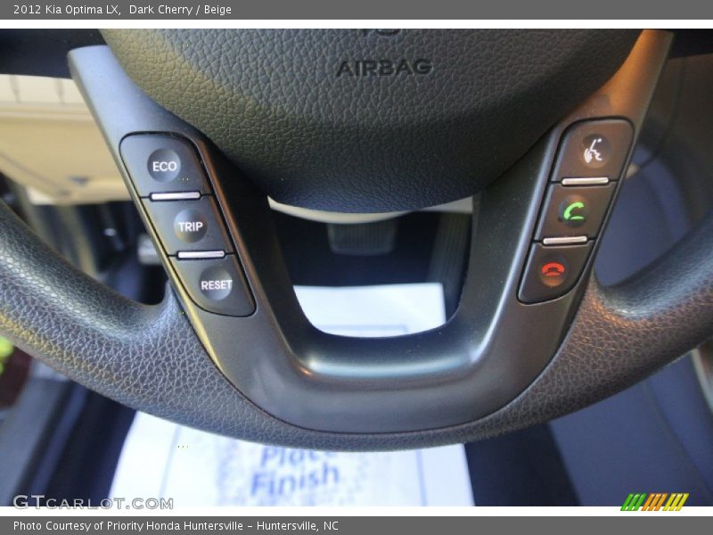 Dark Cherry / Beige 2012 Kia Optima LX