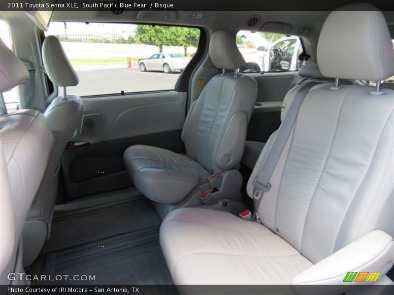 South Pacific Blue Pearl / Bisque 2011 Toyota Sienna XLE