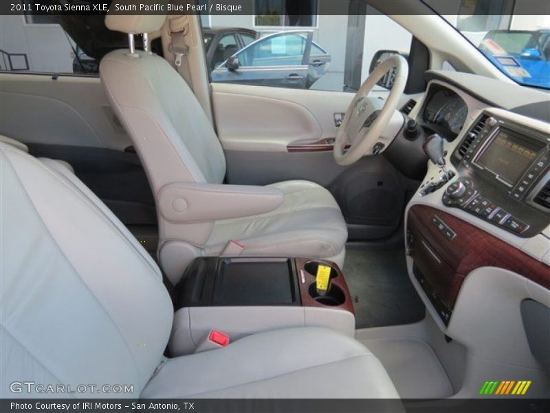 South Pacific Blue Pearl / Bisque 2011 Toyota Sienna XLE