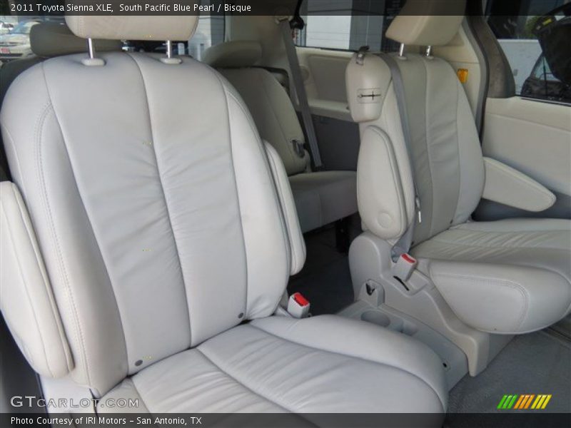 South Pacific Blue Pearl / Bisque 2011 Toyota Sienna XLE