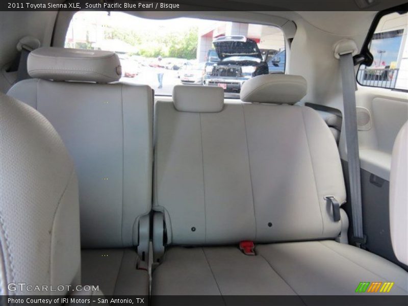 South Pacific Blue Pearl / Bisque 2011 Toyota Sienna XLE