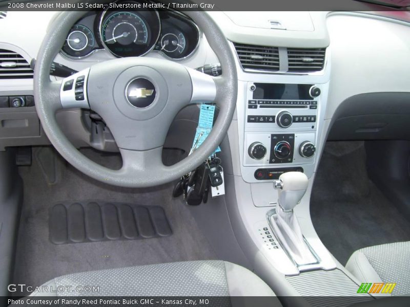 Silverstone Metallic / Titanium Gray 2008 Chevrolet Malibu LS Sedan
