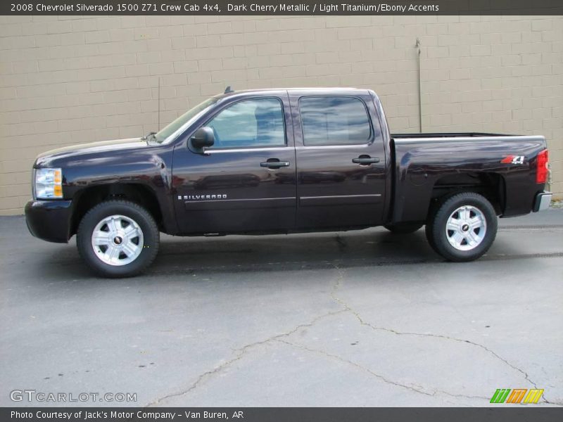 Dark Cherry Metallic / Light Titanium/Ebony Accents 2008 Chevrolet Silverado 1500 Z71 Crew Cab 4x4