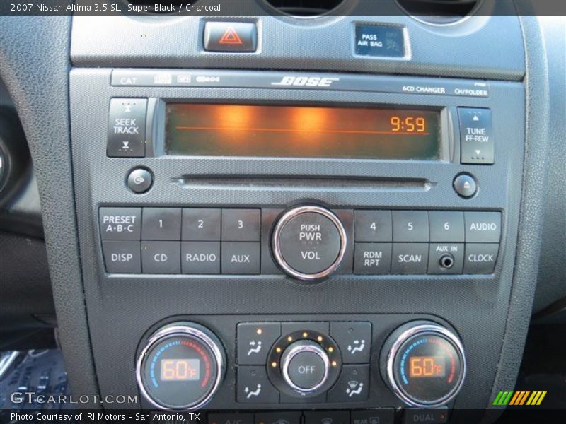 Super Black / Charcoal 2007 Nissan Altima 3.5 SL