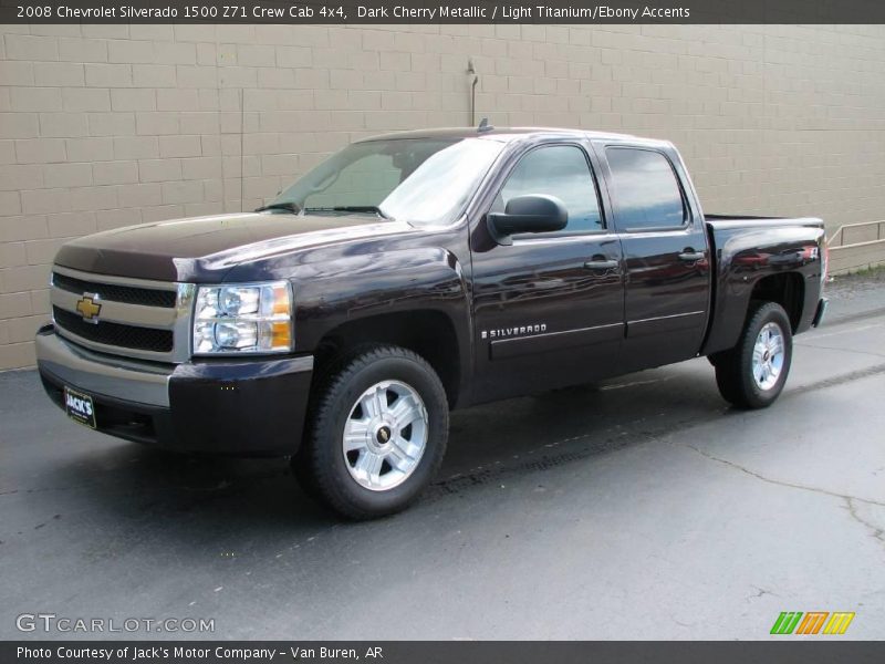 Dark Cherry Metallic / Light Titanium/Ebony Accents 2008 Chevrolet Silverado 1500 Z71 Crew Cab 4x4