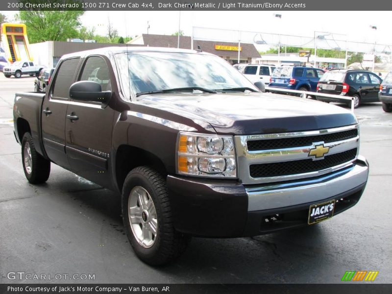 Dark Cherry Metallic / Light Titanium/Ebony Accents 2008 Chevrolet Silverado 1500 Z71 Crew Cab 4x4