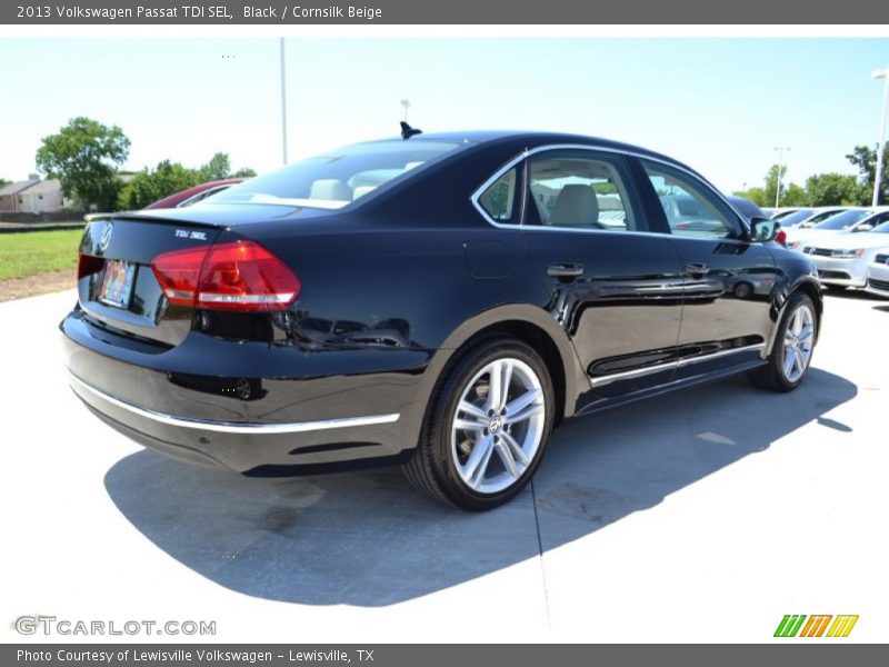 Black / Cornsilk Beige 2013 Volkswagen Passat TDI SEL