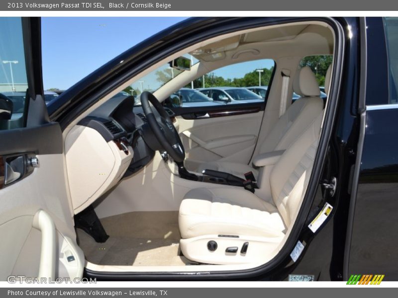 Black / Cornsilk Beige 2013 Volkswagen Passat TDI SEL