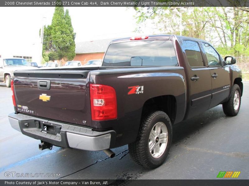 Dark Cherry Metallic / Light Titanium/Ebony Accents 2008 Chevrolet Silverado 1500 Z71 Crew Cab 4x4