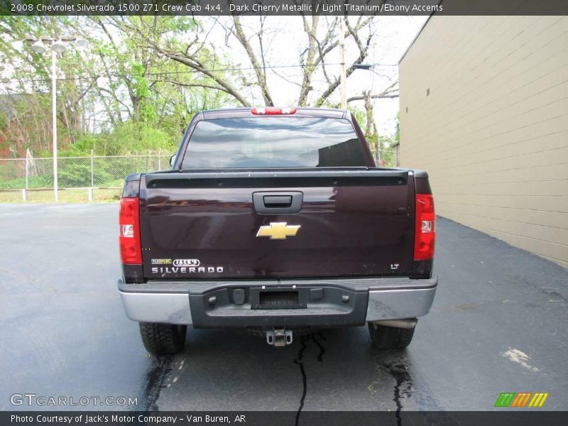 Dark Cherry Metallic / Light Titanium/Ebony Accents 2008 Chevrolet Silverado 1500 Z71 Crew Cab 4x4