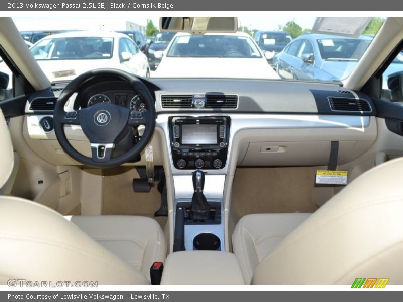 Black / Cornsilk Beige 2013 Volkswagen Passat 2.5L SE