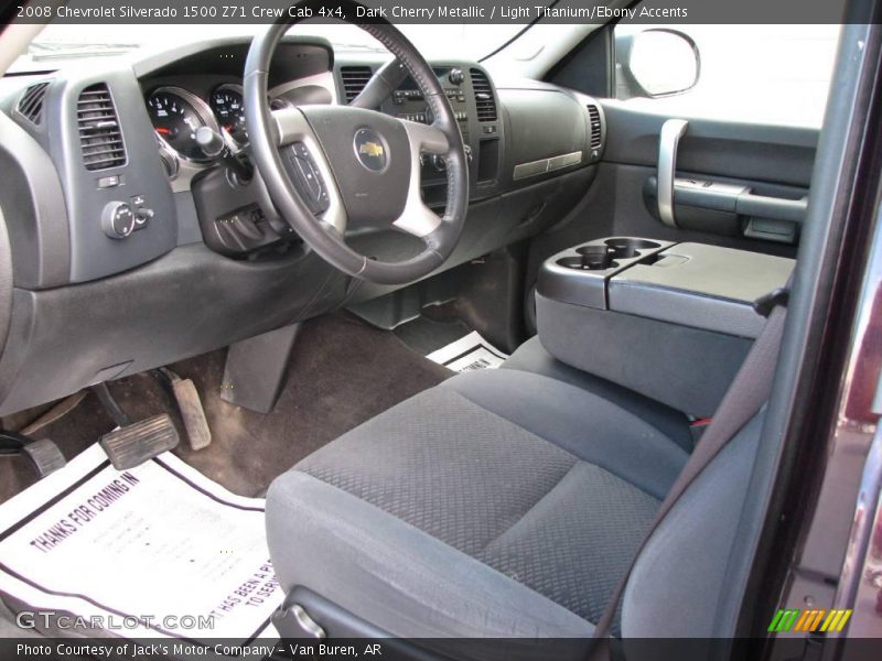 Dark Cherry Metallic / Light Titanium/Ebony Accents 2008 Chevrolet Silverado 1500 Z71 Crew Cab 4x4