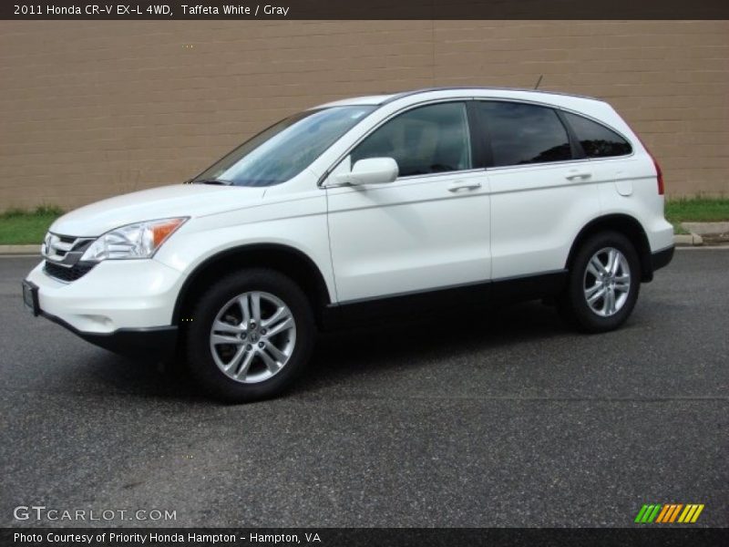 Taffeta White / Gray 2011 Honda CR-V EX-L 4WD