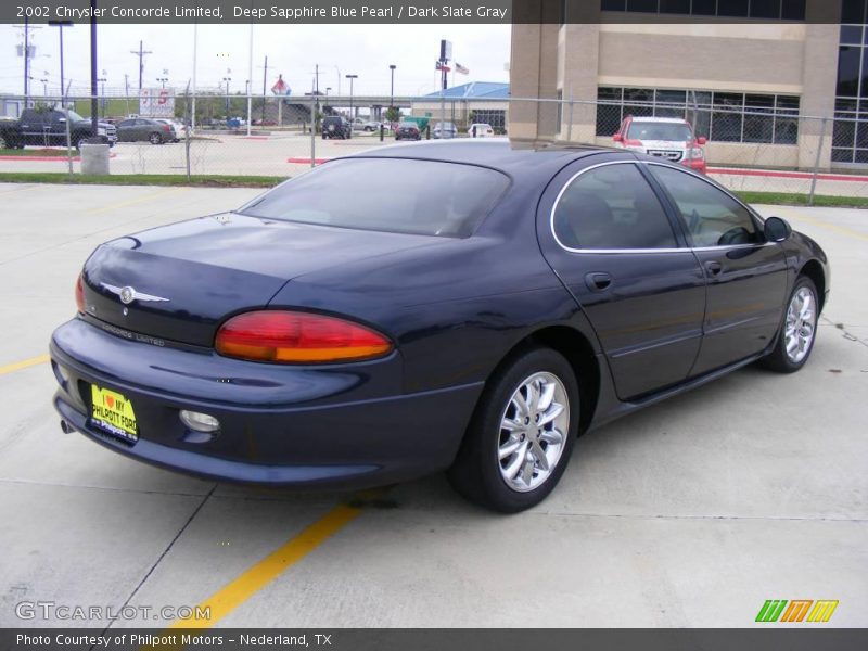 Deep Sapphire Blue Pearl / Dark Slate Gray 2002 Chrysler Concorde Limited