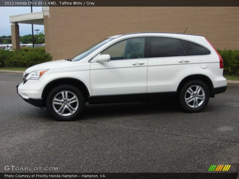Taffeta White / Gray 2011 Honda CR-V EX-L 4WD
