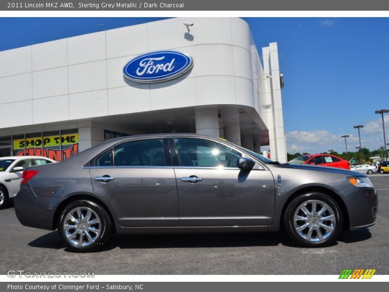 Sterling Grey Metallic / Dark Charcoal 2011 Lincoln MKZ AWD