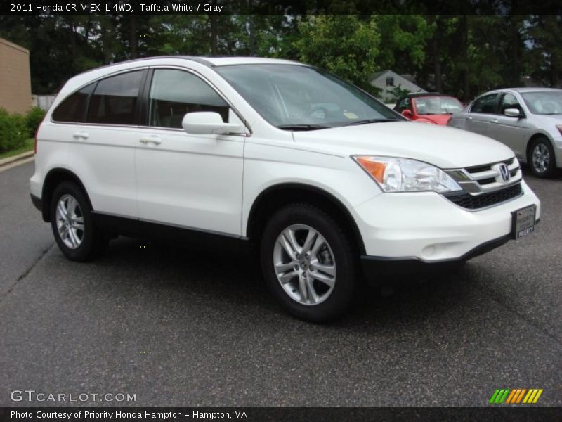 Taffeta White / Gray 2011 Honda CR-V EX-L 4WD