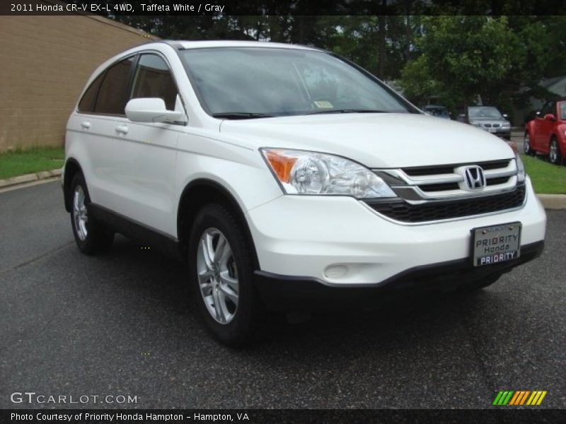 Taffeta White / Gray 2011 Honda CR-V EX-L 4WD