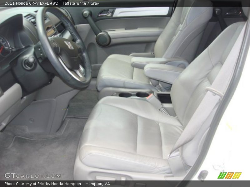 Taffeta White / Gray 2011 Honda CR-V EX-L 4WD