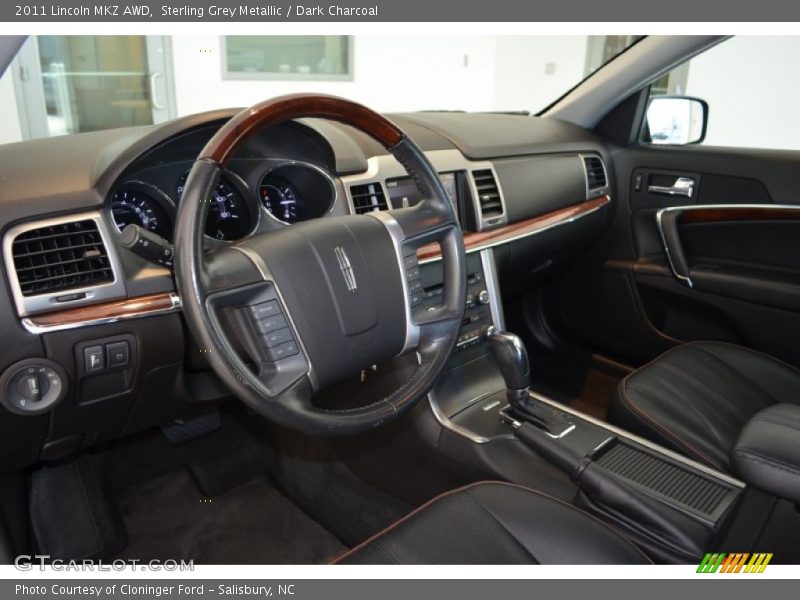 Sterling Grey Metallic / Dark Charcoal 2011 Lincoln MKZ AWD