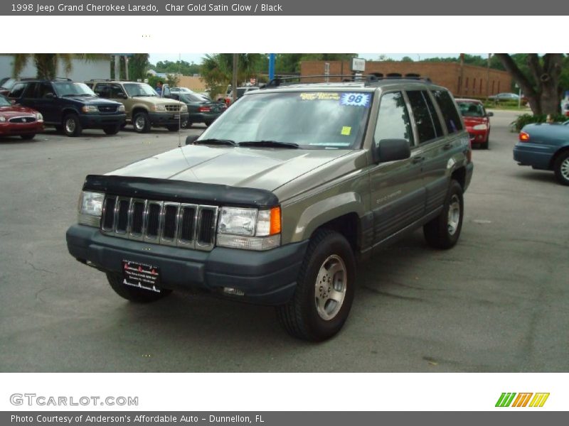 Char Gold Satin Glow / Black 1998 Jeep Grand Cherokee Laredo